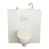 WiCi Next, WC suspendu Geberit compact avec lave main